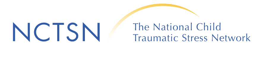 NCTSN letters with yellow arc to the words The National Child Traumatic Stress Network